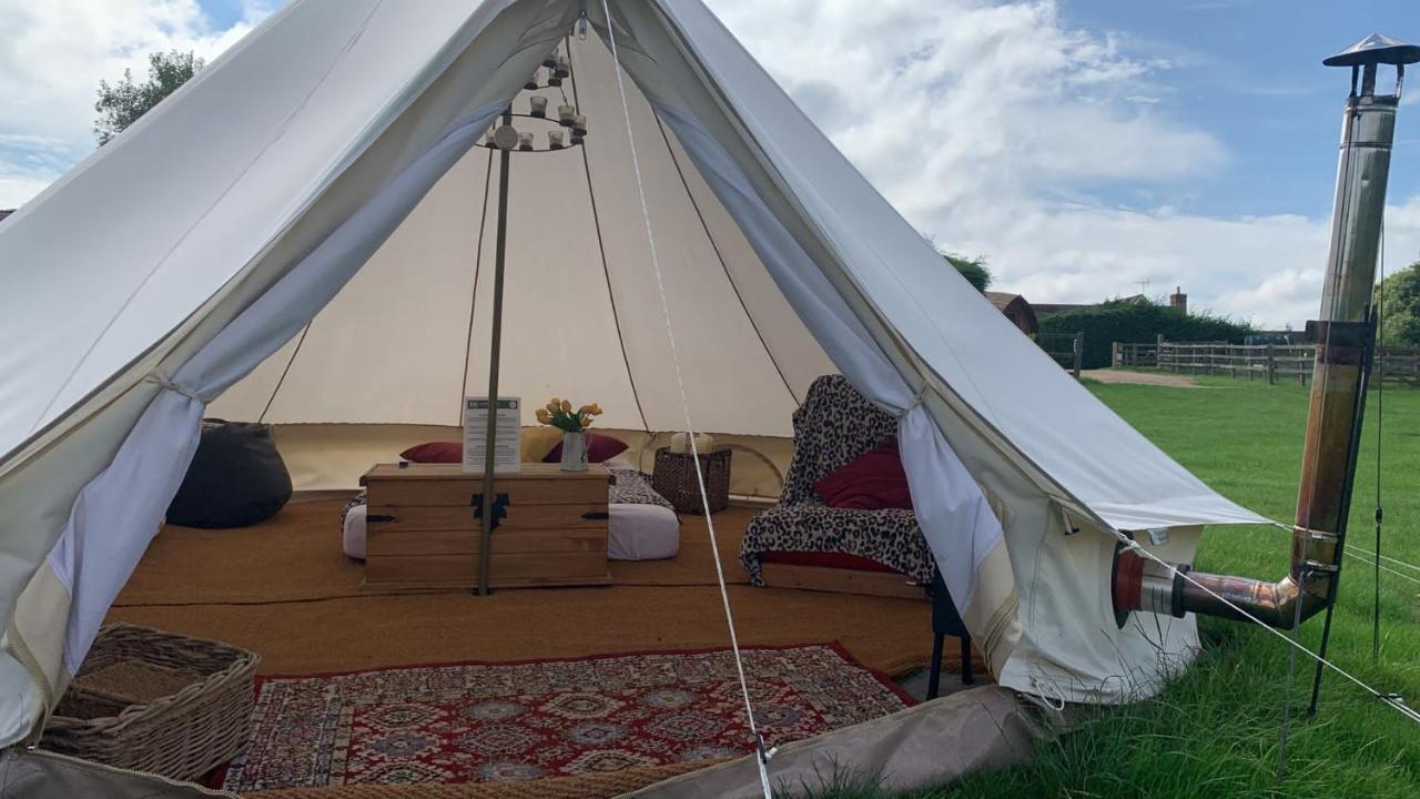 Home Farm Radnage Glamping Bell Tent 2, With Log Burner And Fire Pit Εξωτερικό φωτογραφία